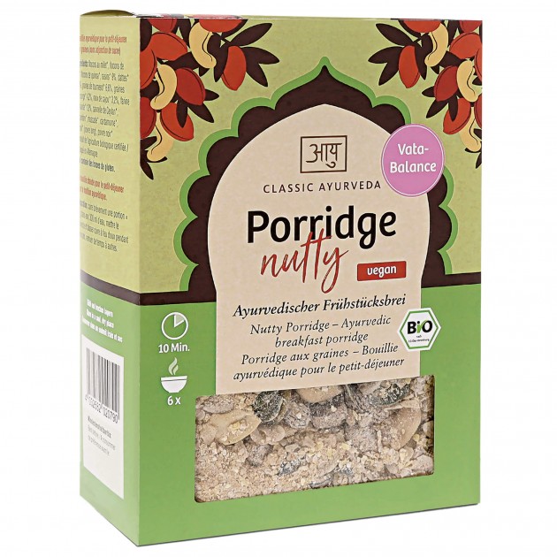 Organic Porridge nutty, Vata, 480 g 
