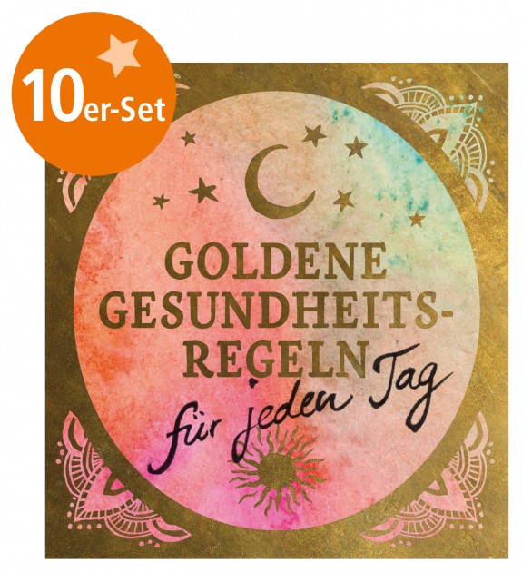 10er-Set Mini-Heft "Goldene Gesundheitsregeln für jeden Tag" 
