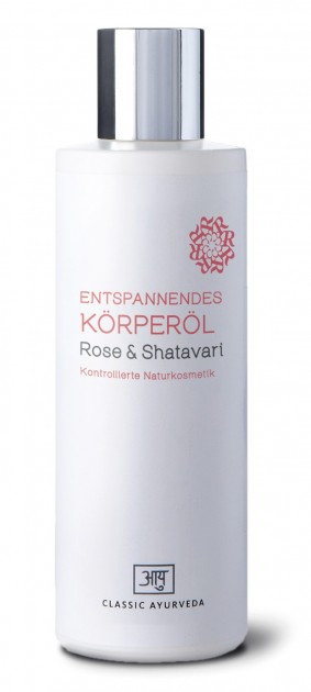 Entspannendes Körperöl Rose & Shatavari, 200 ml 