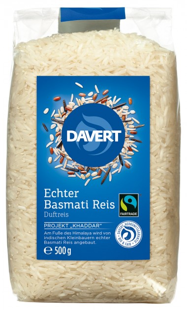 Organic Genuine Basmati Rice, white 500 g 