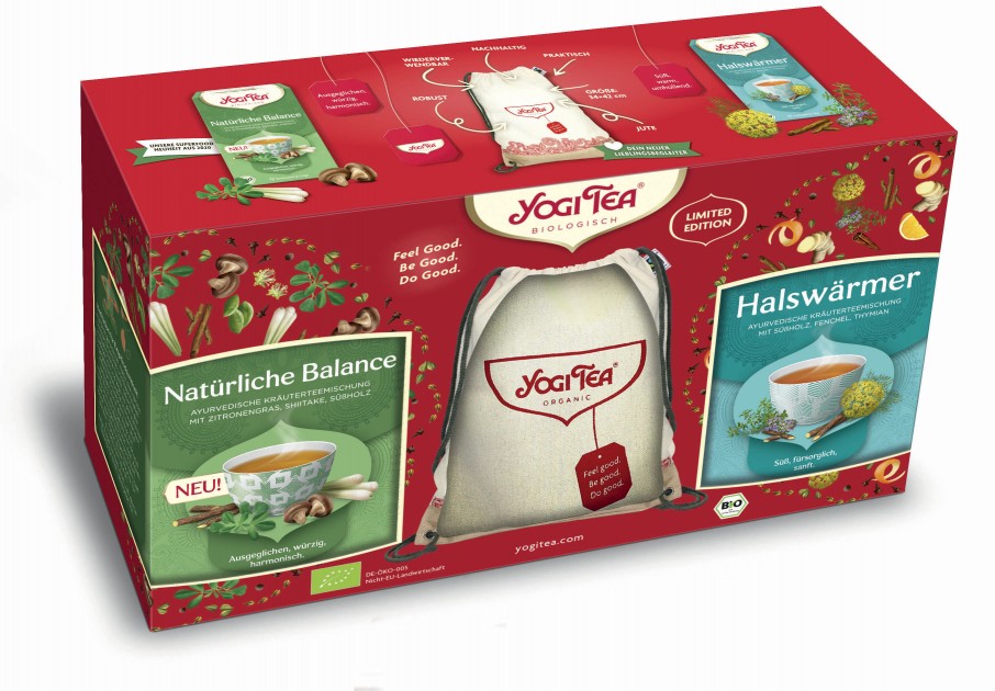 Yogi Tea® Geschenk-Set mit Jute-Rucksack 