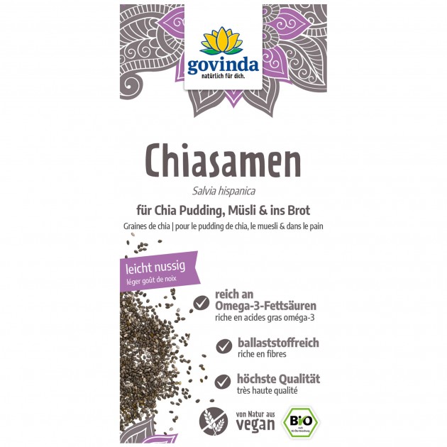 Organic Chia Seeds, 450 g 