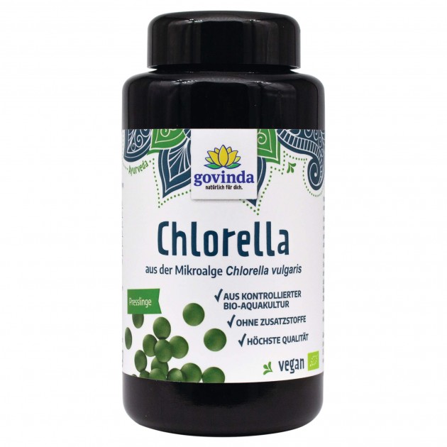 Organic Chlorella pellets, 180 g 