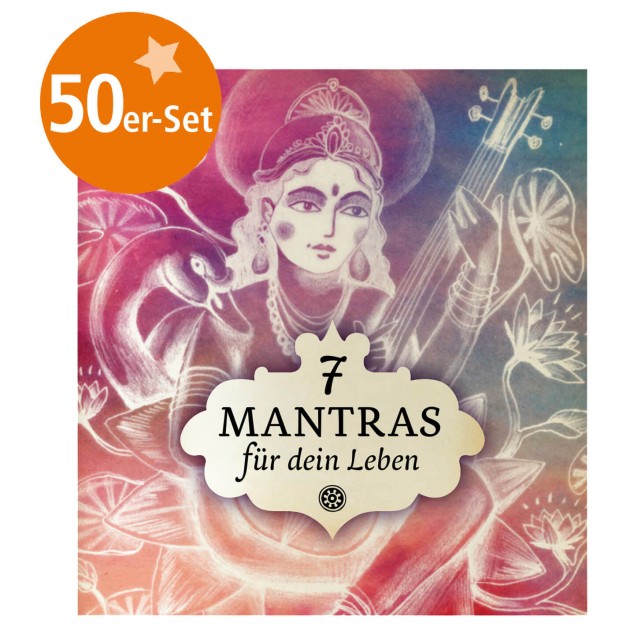 set of 50 mini booklet - 7 mantras for your life 