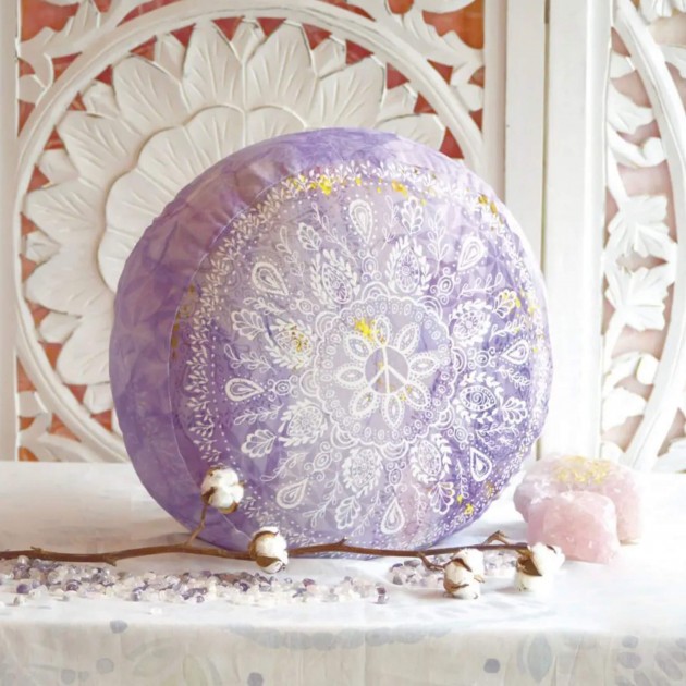 Meditation Cushion Round - Lilac 