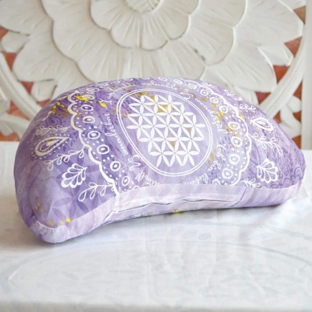Meditation Cushion Half Moon - lilac 