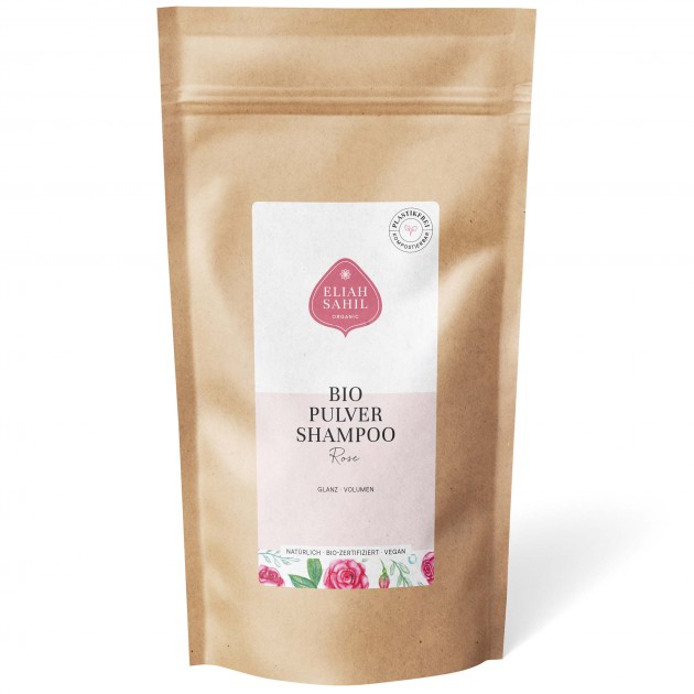 Bio Shampoo Powder - Rose-Proteine, eco refill-bag, 500 g 