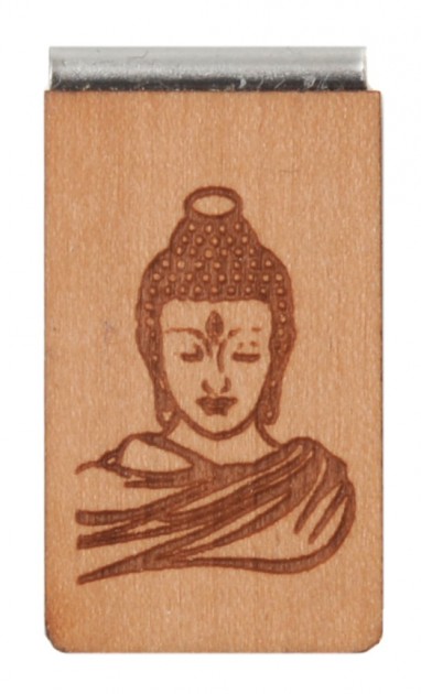 Wooden bookmark Buddha