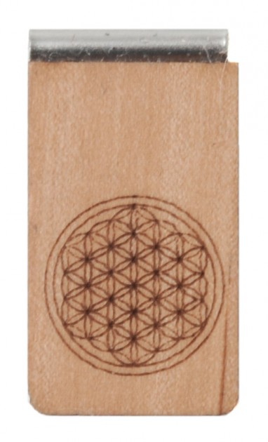 Wooden bookmark Flower of life