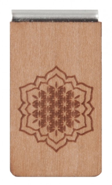 Wooden bookmark sun