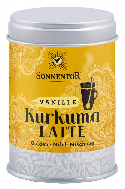 Organic Turmeric Latte Vanilla, 60 g tin 