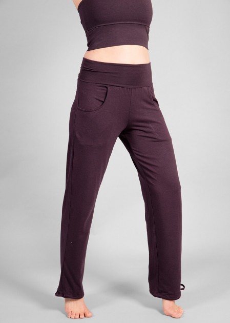 Lilii Relax fit Pants - Dark Purple 