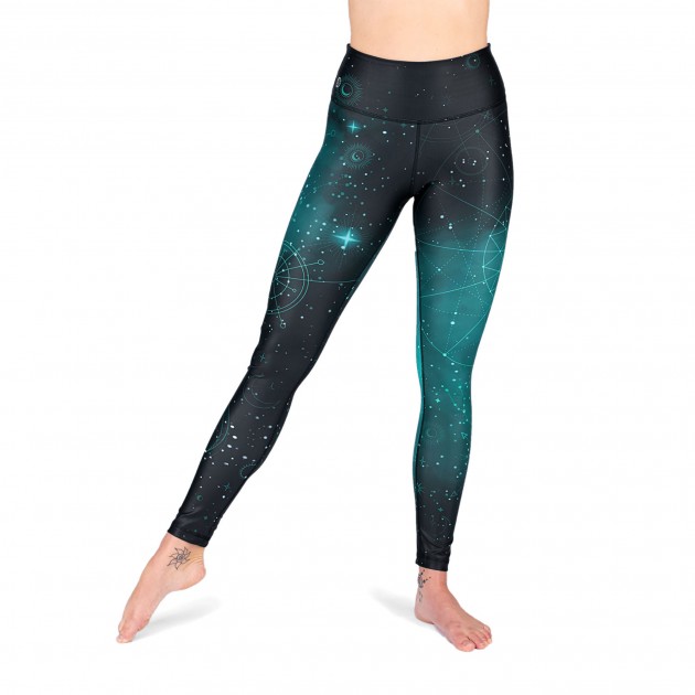Yoga-Leggings - Cosmic Space - High Waist XL