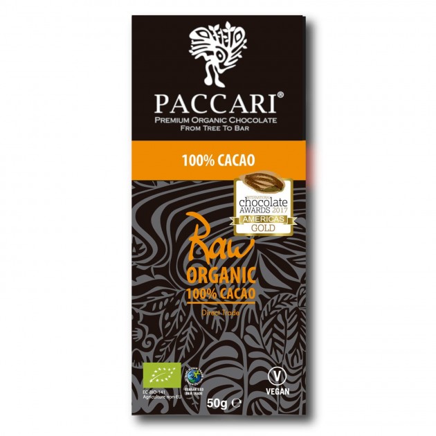 Bio Raw Tafel Schokolade 100%, 50 g 