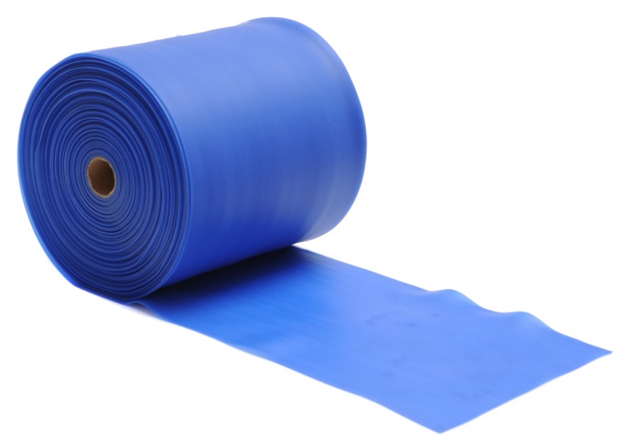 Pilates Stretchband - latexfrei - 25m Rolle Blau - Strong