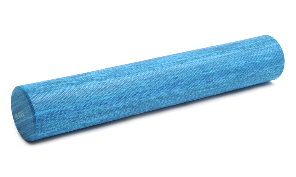 Pilates roll, blue (two colors) blue marble (90 cm)