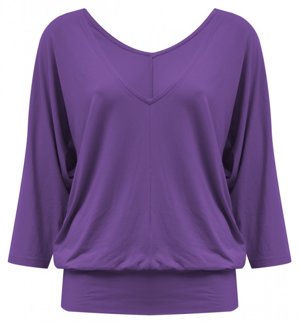 Yoga-Shirt "Sarasvati" - purple XS
