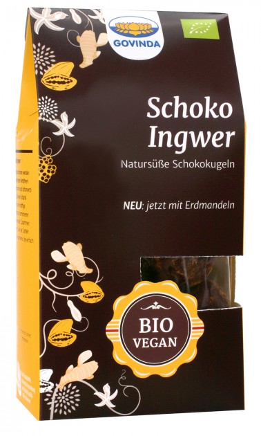 Bio Schoko-Ingwer-Kugeln, 120 g 