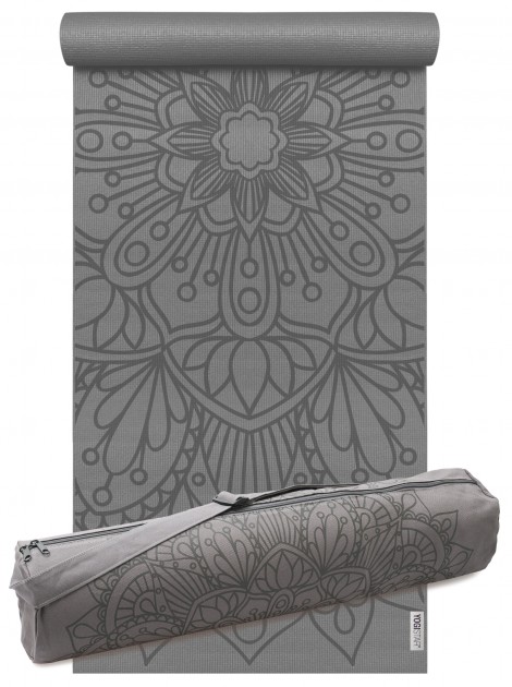 Yoga Set Starter Edition - lotus mandala (yoga mat + yoga bag) 