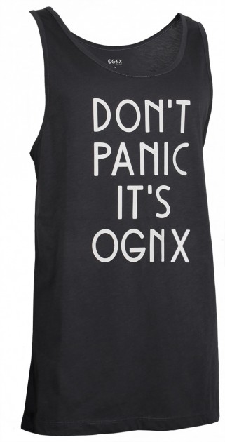 Yoga Tank-Top unisex "Don't panic it's OGNX" - black 