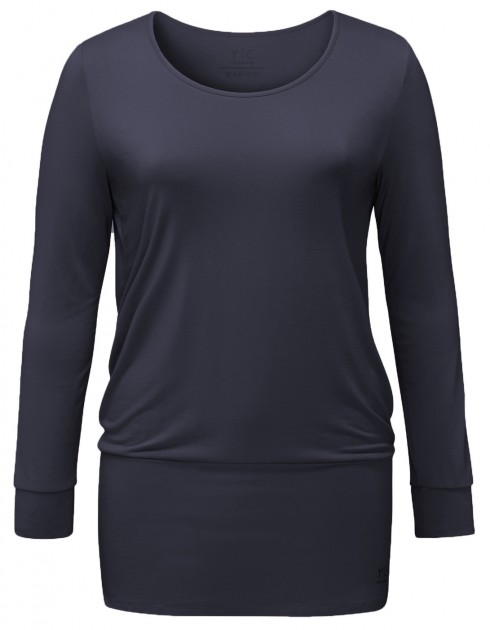 Yoga Curves Collection Dress Shirt - midnight blue 