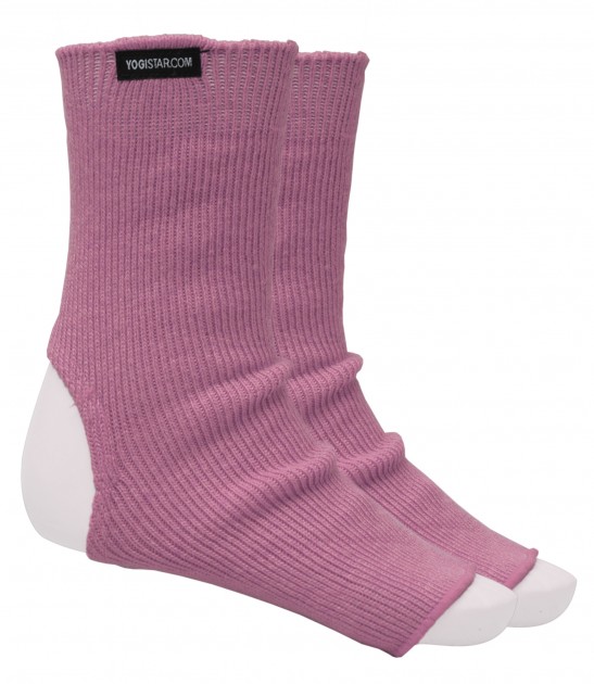 Yoga socks rose - cotton