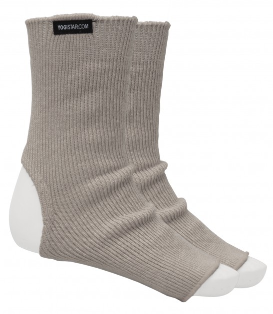 Yoga socks stone grey - Wolle