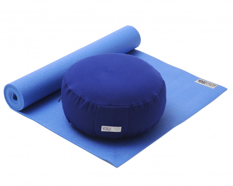 Yoga Set Starter Edition - Meditation (yoga mat + cushion) blue