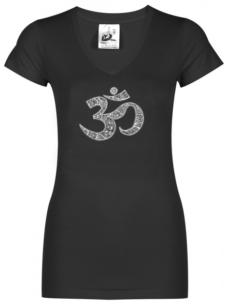 Yoga T-shirt "OM" - black 