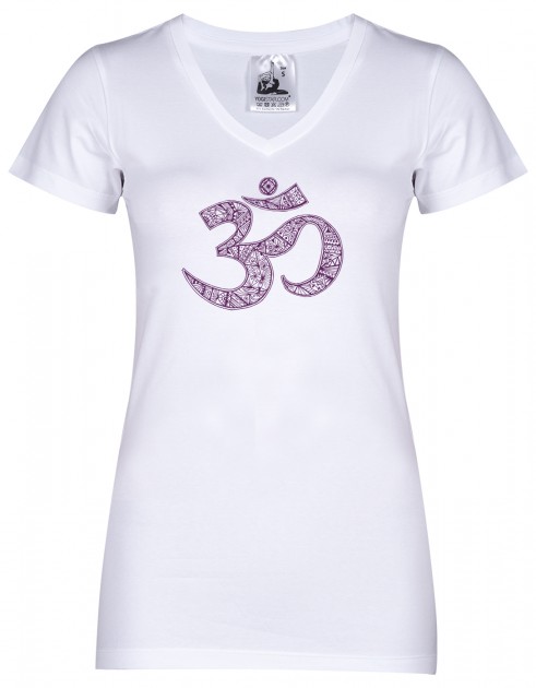 Yoga-T-Shirt "OM" - white 