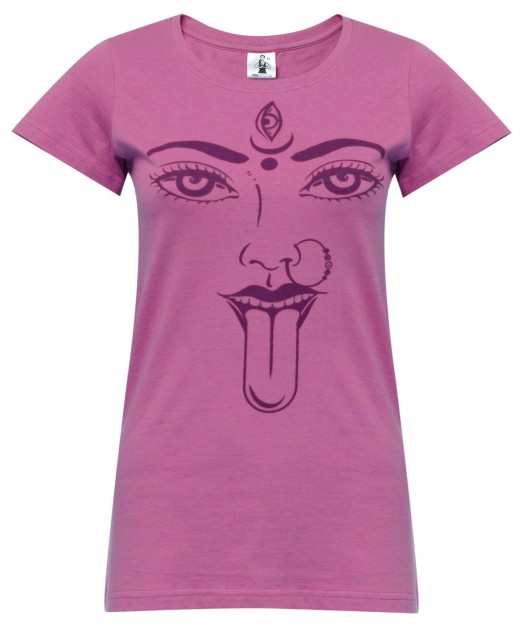 Yoga-T-Shirt "Kali" - rosewine 