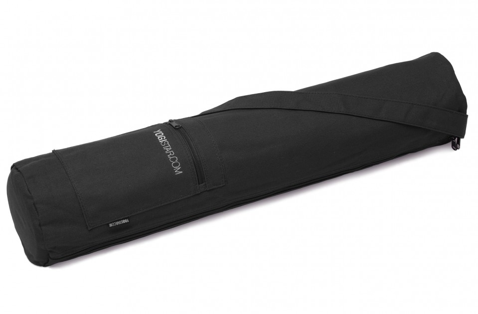 Yoga bag yogibag® basic - zip - cotton - 65 cm black