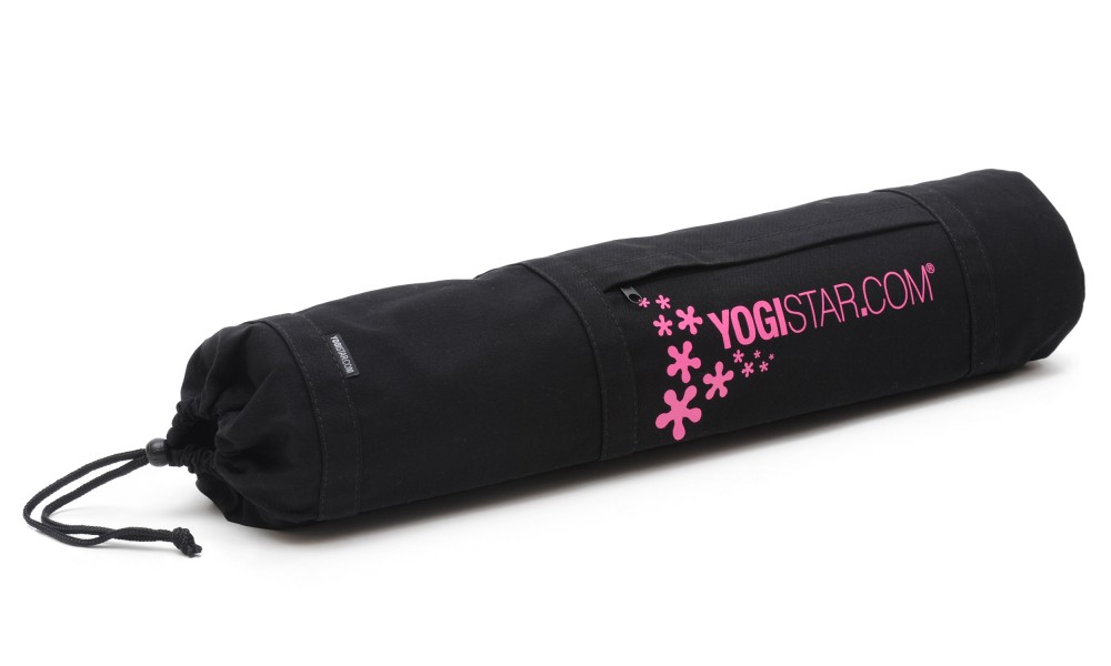 Yoga carrybag basic - cotton - art collection - 65 cm yogistar black