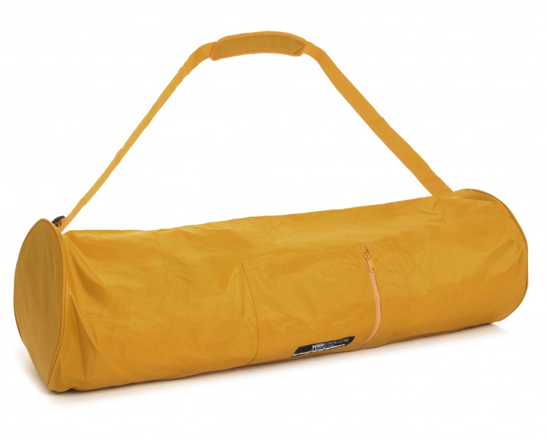 Yoga bag yogibag® basic - zip - extra big - nylon - 80 cm saffron