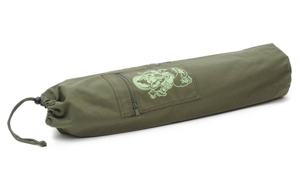 Yoga carrybag basic - cotton - art collection - 65 cm ganesha olive