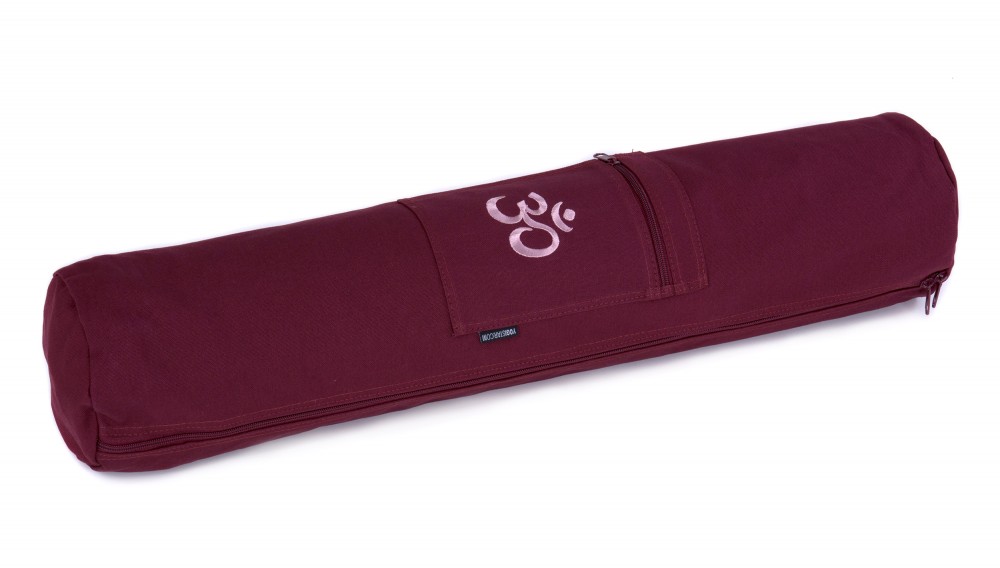 Yogatasche yogibag® basic - zip - cotton - 65 cm - OM bordeaux