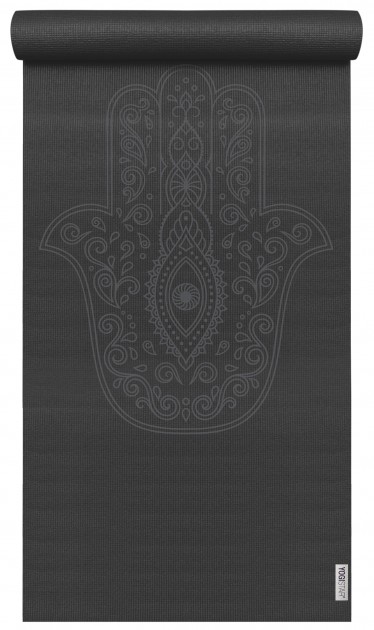 Yogamatte yogimat® basic - art collection - hand of fatima zen black