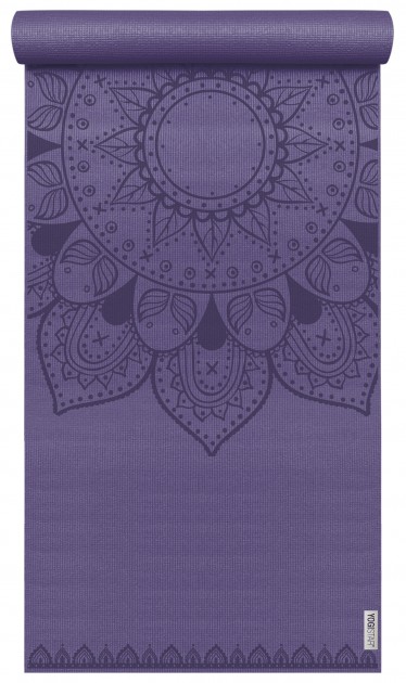 Yoga mat yogimat® basic - art collection - harmonic mandala aubergine