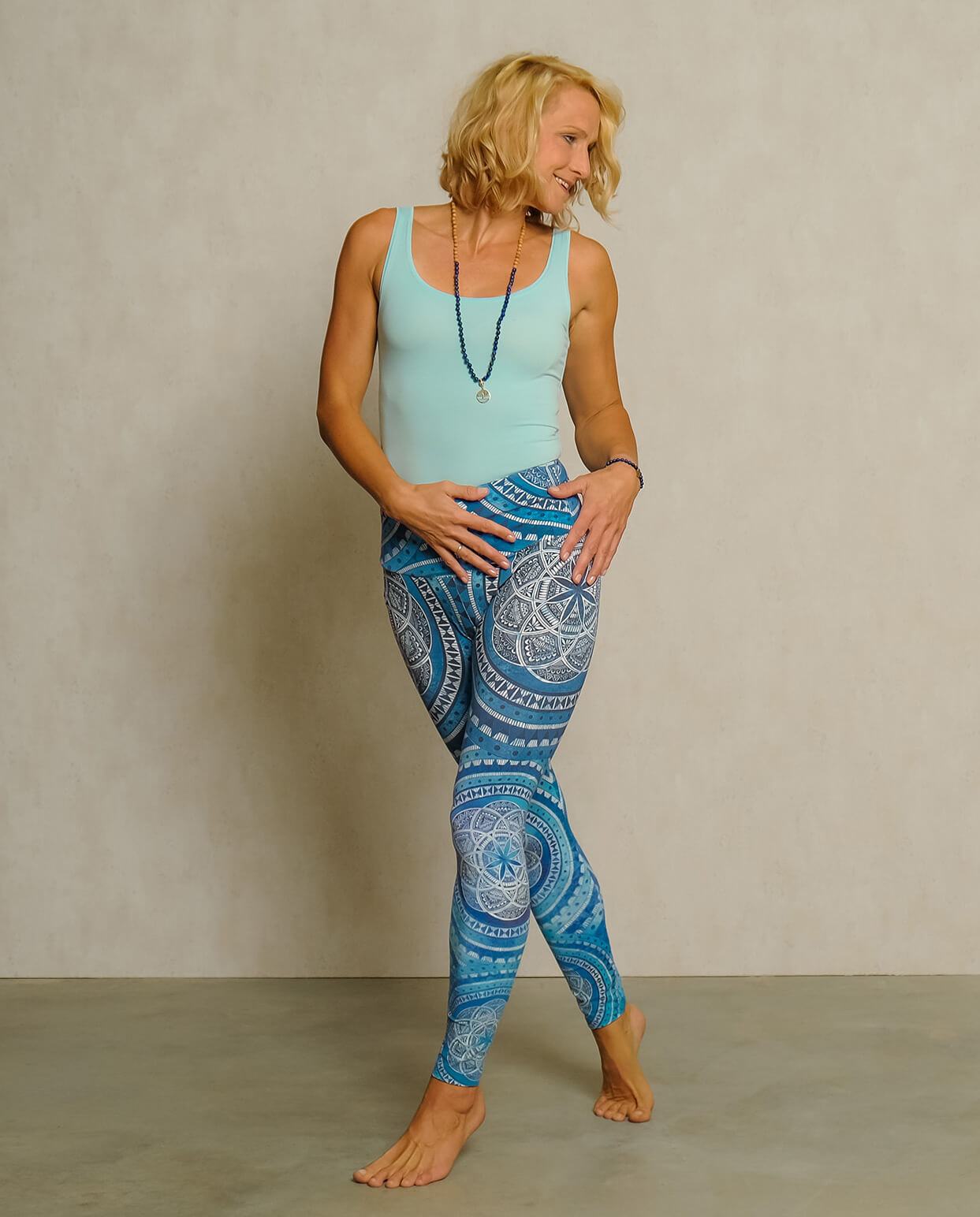 Yoga Pants wide Waistband - Spirit of OM at  - Yoga