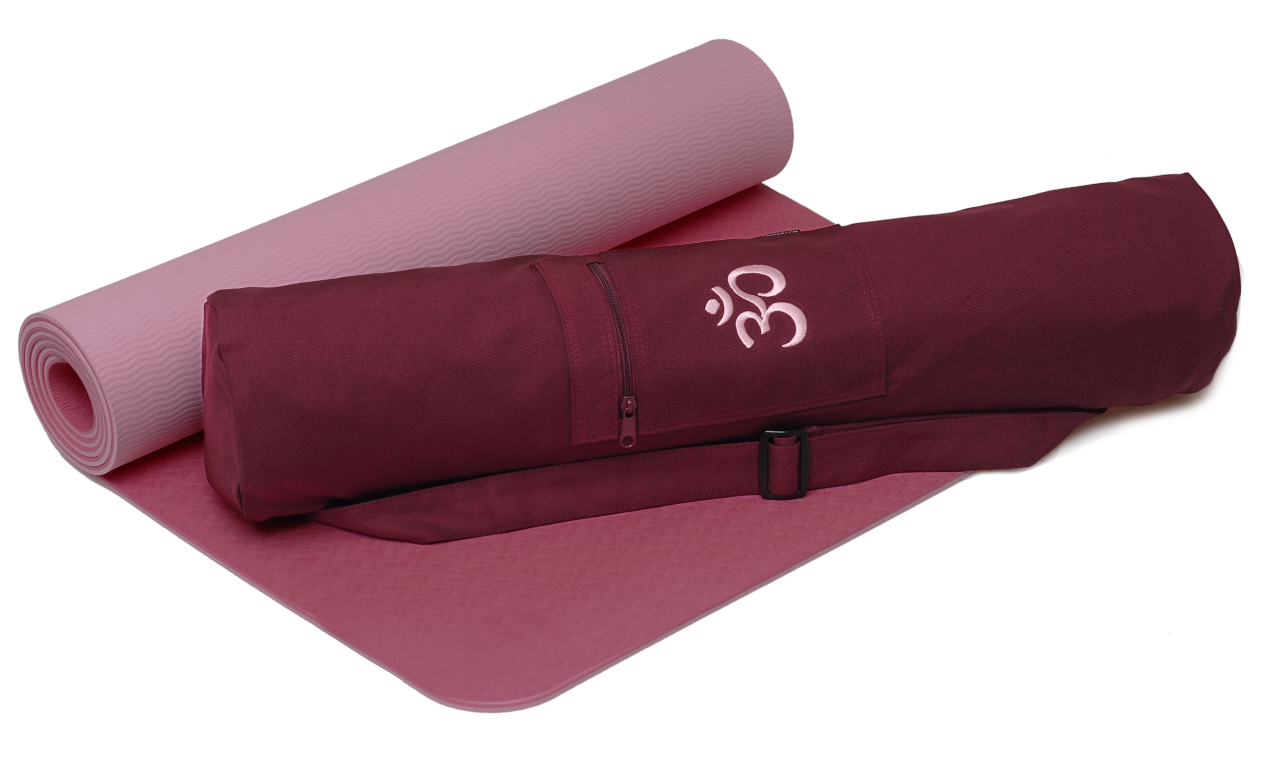 Om Hand Painted Yoga Camisole Top - Burgundy - Yogamasti